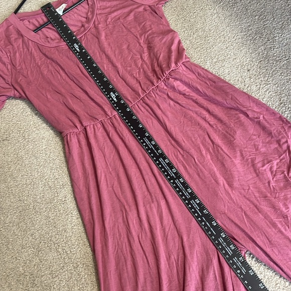 Zig Zag Stripe rose/mauve romper, short sleeve cropped wide legs sz Medium - Picture 6 of 11